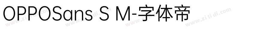 OPPOSans S M字体转换